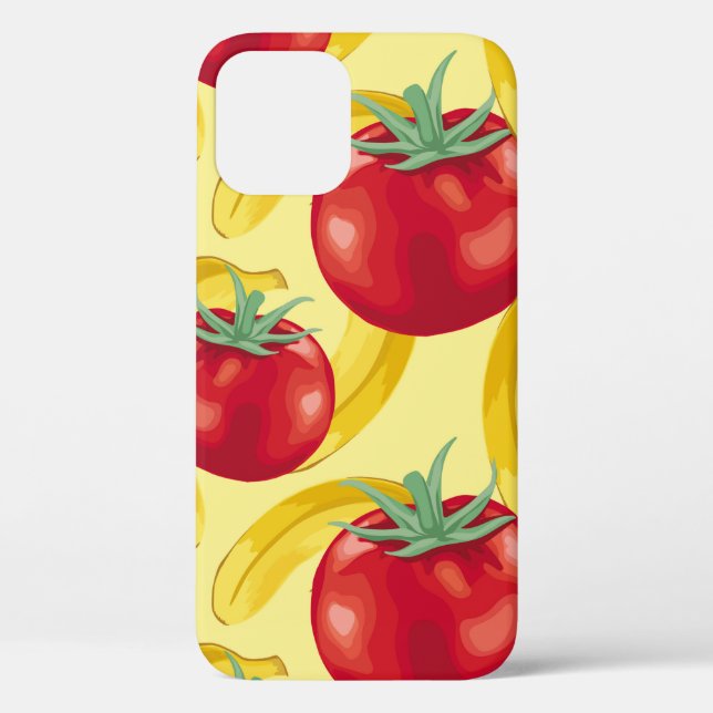 Coques Case-Mate iPhone Tomate rouge et fruits sans soudure motif design (Verso)