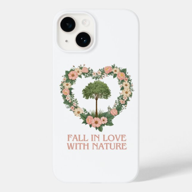 Coques Case-Mate iPhone Tomber amoureux de la nature (Verso)