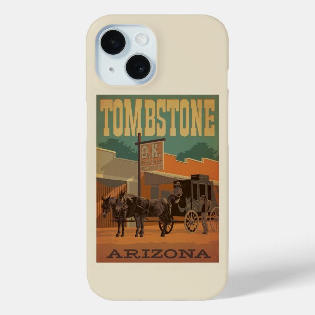 Coques Case-Mate iPhone Tombstone, Arizona (Verso)