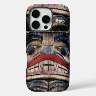 Coque iPhone 16 Pro Tonnerre à visage totem