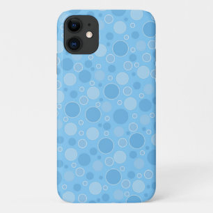 Case-Mate iPhone Case tons bleu vif avec pois dans les années 60 rétro