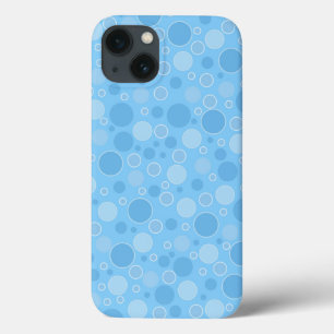 Case-Mate iPhone Case tons bleus vifs avec pois dans le rétro des années