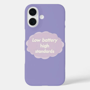 Coque Pour iPhone 16 Tons de crème et de lilas pâle art IA