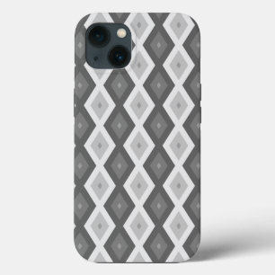 Case-Mate iPhone Case Tons de motif diamant gris Coque-Mate iPhone ca