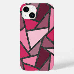 Coque Case-Mate iPhone Tons de motif en vitrail rose