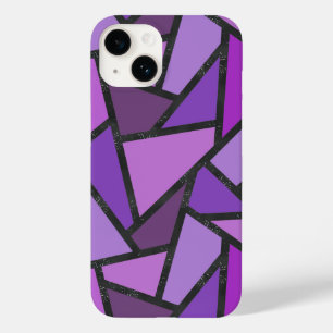 Coque Case-Mate iPhone Tons de vitrail violet motif