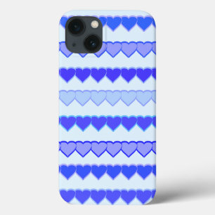 Etui iPhone Case-Mate Tons des lignes de coeur bleu