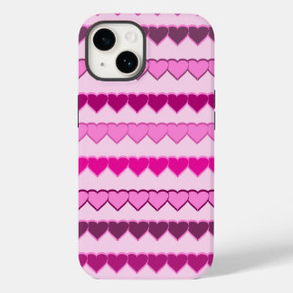 Coque Case-Mate iPhone Tons des lignes de coeur rose