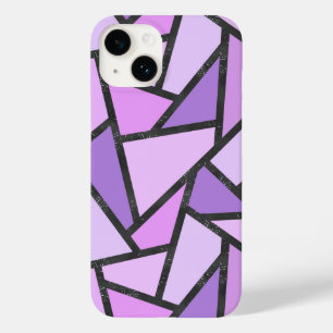 Coque Case-Mate iPhone Tons du motif en vitrail lilas