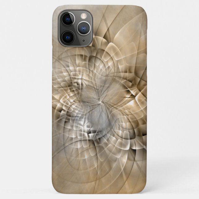 Coques Case-Mate iPhone Tons Terre Abstrait Art fractal moderne Texture (Dos)