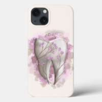 Tooth & Flowers, peinture surréaliste. Art dentair