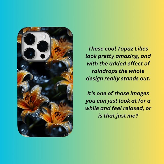 Coques Case-Mate iPhone Topaz Lillies (Créateur téléchargé)