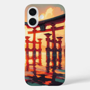 Coque Pour iPhone 16 Torii de la lumière montante