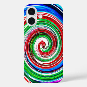 Coque Pour iPhone 16 tornade colorée