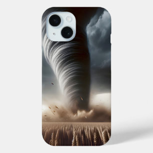Coque Case-Mate iPhone Tornade dans un champ de blé du Midwest