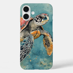Coque Pour iPhone 16 Plus Tortue de mer