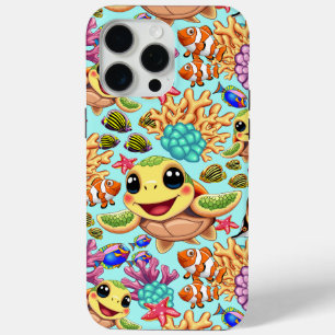 Coque Case-Mate iPhone Tortue de mer Bébé heureux et mignonne personnage