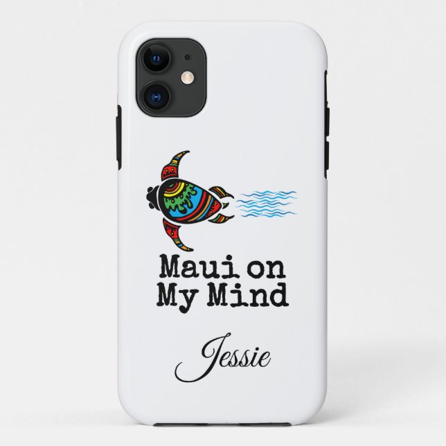 Coques Case-Mate iPhone Tortue de mer Maui on My Mind (Dos)
