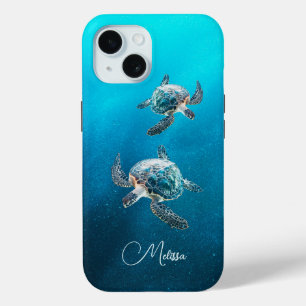 Coque Case-Mate iPhone Tortue de mer Turquoise   Côtier