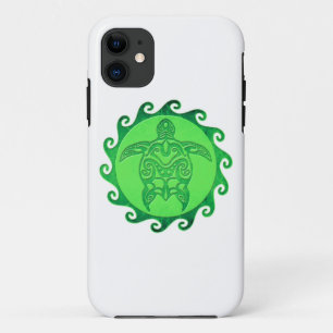 Coque Case-Mate Pour iPhone Tortue de mer verte tribale