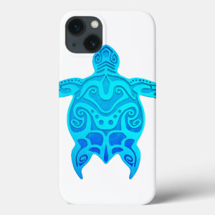 Coque Case-Mate iPhone Tortue tribale bleue