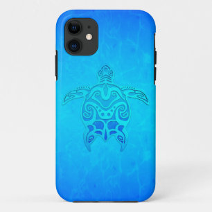 Coque Case-Mate iPhone Tortue tribale bleue