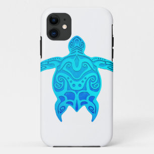Coque Case-Mate iPhone Tortue tribale bleue