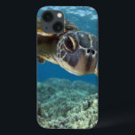 Case-Mate iPhone Case Tortue verte hawaïenne<br><div class="desc">Une tortue de mer verte hawaïenne étudie son reflet dans mon port de dôme. © et ® Bigstock® - Tous droits réservés.</div>