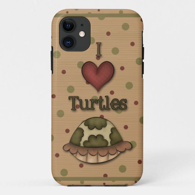 Coques Case-Mate iPhone Tortues Girly iPhone5 d'amour d'I (Dos)