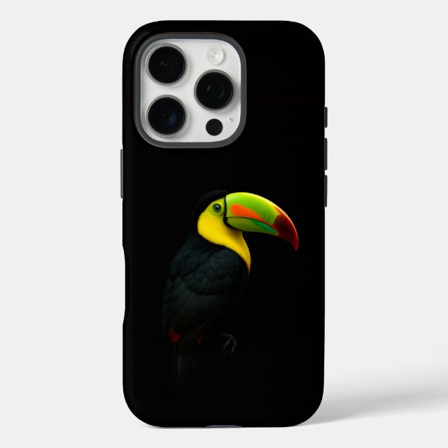 Coques Case-Mate iPhone Toucan à bec caréné Black 4 Luxe iPhone 16 Pro (Verso)