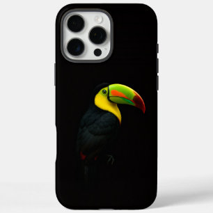 Coque iPhone 16 Pro Max Toucan à bec caréné Black 4 Luxe iPhone 16 Pro Max