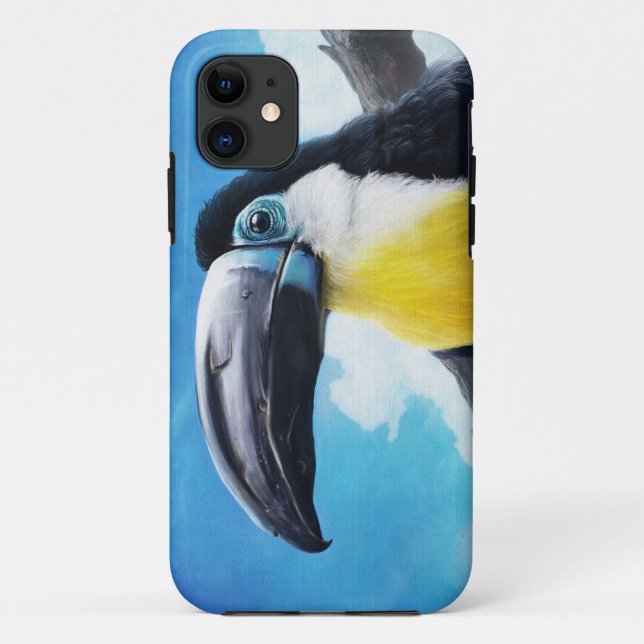 Coques Case-Mate iPhone Toucan dans la peinture tropicale numérique (Dos)