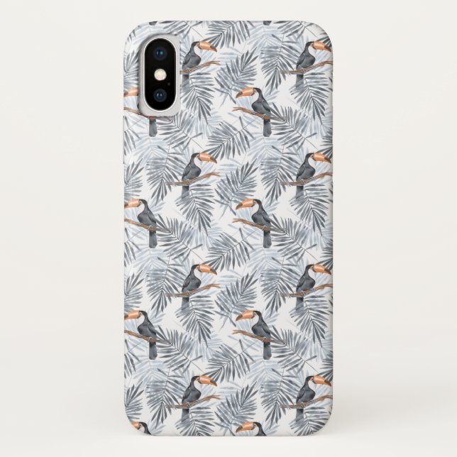 Coques Case-Mate iPhone Toucan gris (Dos)