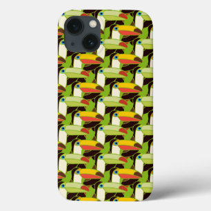 iPhone 13 Coque Toucans colorés