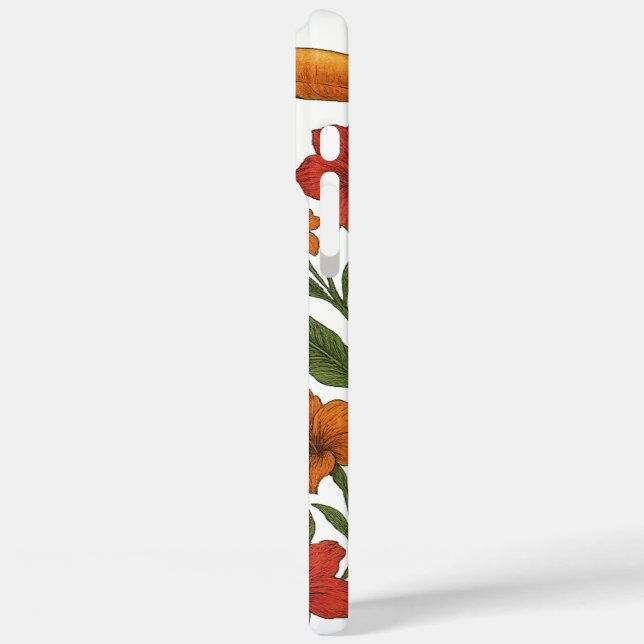 Coques Case-Mate iPhone Toucans et fleurs tropicales (Verso / Gauche)