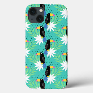 Etui iPhone Case-Mate Toucans sur Turquoise