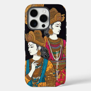 Coque iPhone 16 Pro "Touche d'or festive"