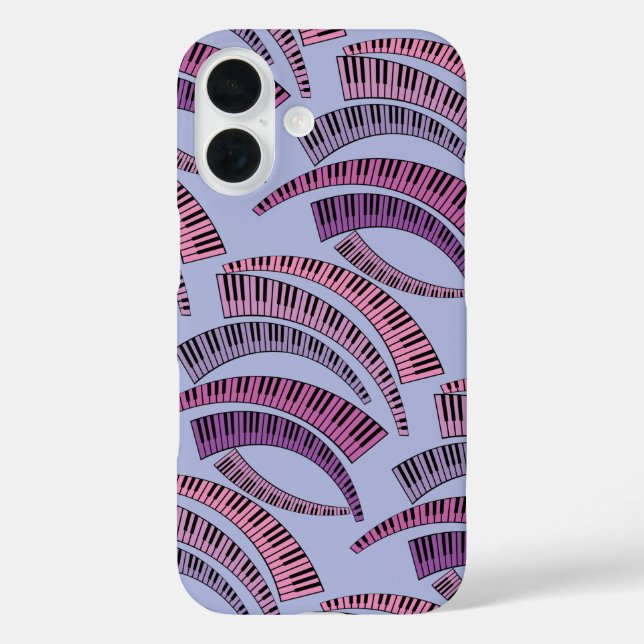 Coques Case-Mate iPhone Touches de piano courbes (Verso)