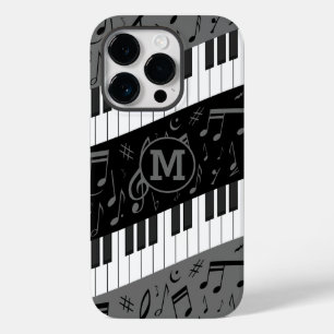 Coque Case-Mate iPhone Touches de piano monogramme et notes musicales