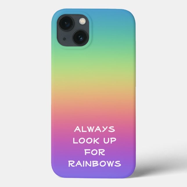 Coques Case-Mate iPhone Toujours rechercher des arcs-en-ciel (Verso)