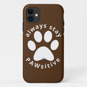 Case-Mate iPhone Case TOUJOURS RESTER PAWSITIVE drôle de patte chien ins