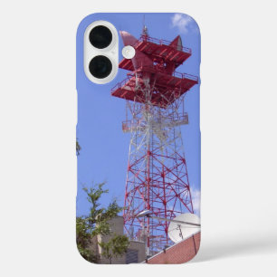 Coque Pour iPhone 16 Tour de télécommunication à relais micro-ondes