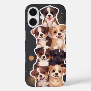 Coque Pour iPhone 16 Tour des marionnettes - Art animal de compagnie mi