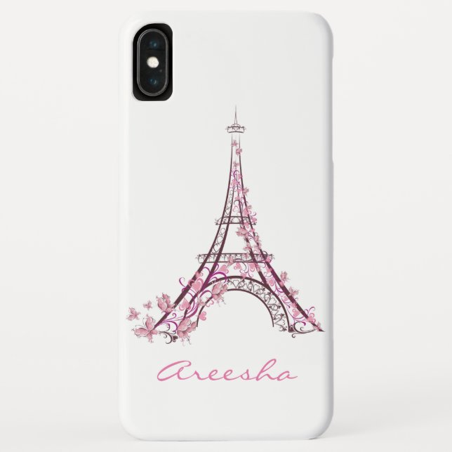 Coques Case-Mate iPhone Tour Eiffel aquarelle sur mesure Chic Paris France (Dos)