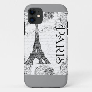 Coque Case-Mate Pour iPhone Tour Eiffel en noir et blanc