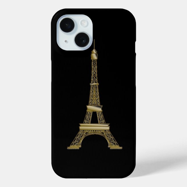 Coques Case-Mate iPhone Tour Eiffel Noir (Verso)