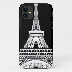 Coques Pour iPhone Tour Eiffel noir blanc