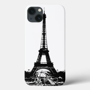 iPhone 13 Case Tour Eiffel noir et blanc