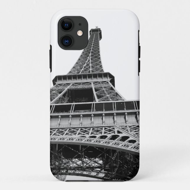 Coques Case-Mate iPhone Tour Eiffel noir et blanc (Dos)