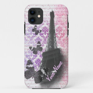 Coque Case-Mate iPhone Tour Eiffel & papillons